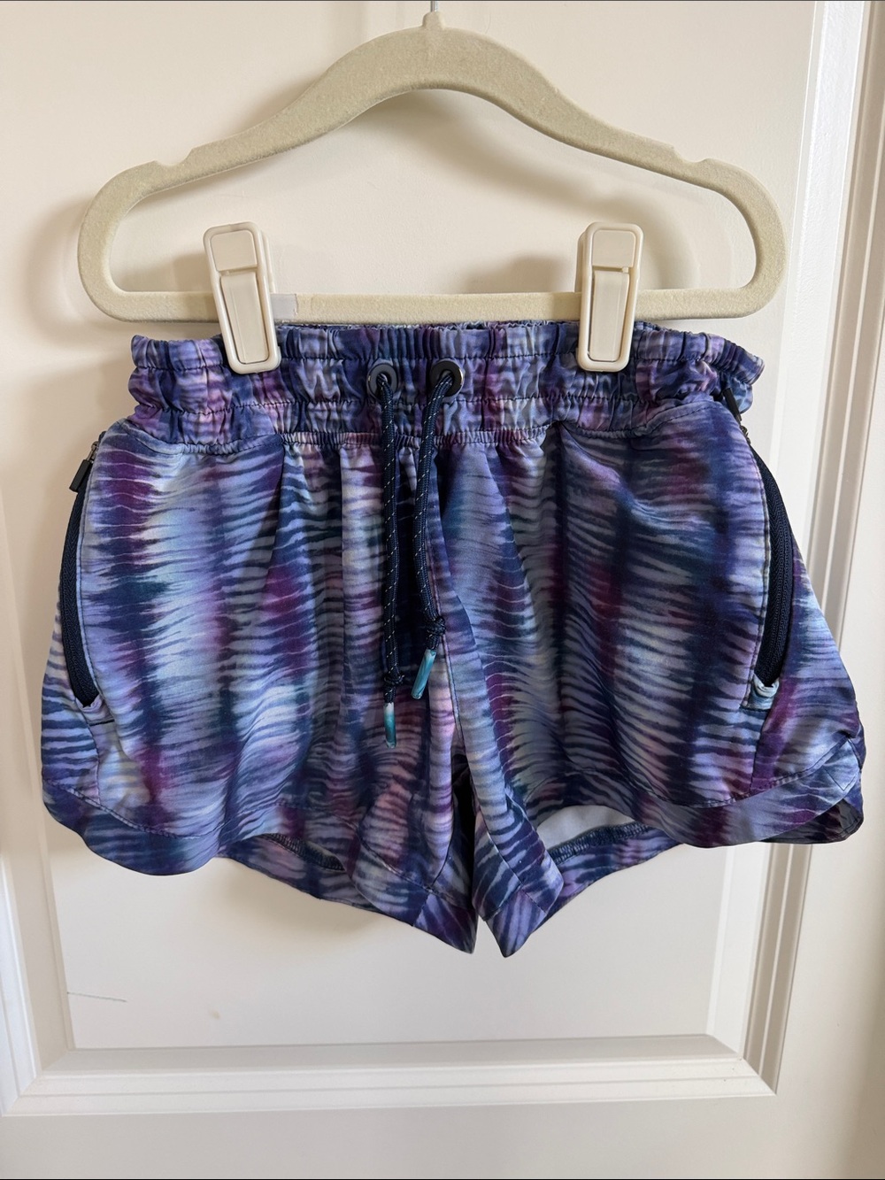 Athleta Purple Tie-Dye Girls' Athletic Shorts